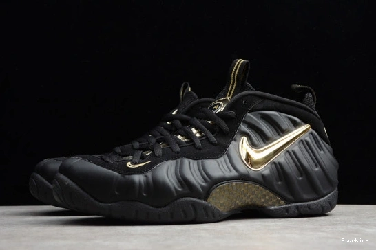 Foamposite Metallic Black Pro 624041-009  Air Gold 1121